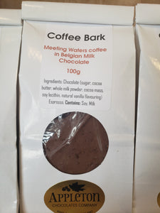 Appleton Chocolates -Coffee Bark **bigger size**