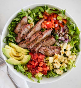 Steak Salad with Cilantro Lime Dressing