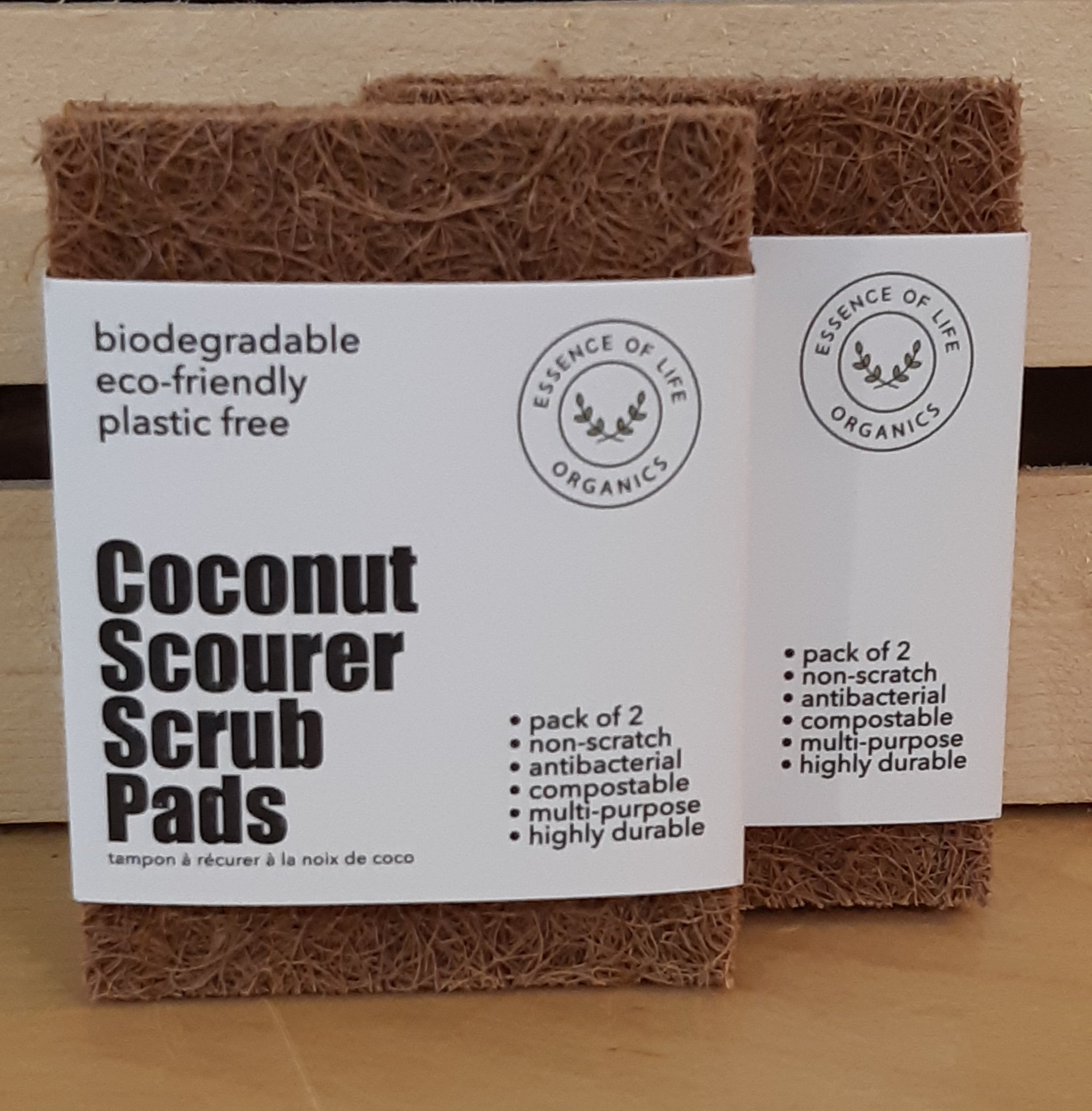 EcoCoconut - Scourer Scrub Pad (2 Pack) - Go For Zero