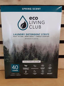 Eco Living Laundry Detergent Strips spring scent