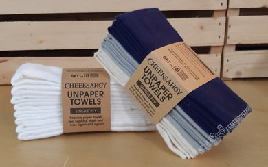 Cheeks Ahoy Unpaper Towel 8 per pk (folded)