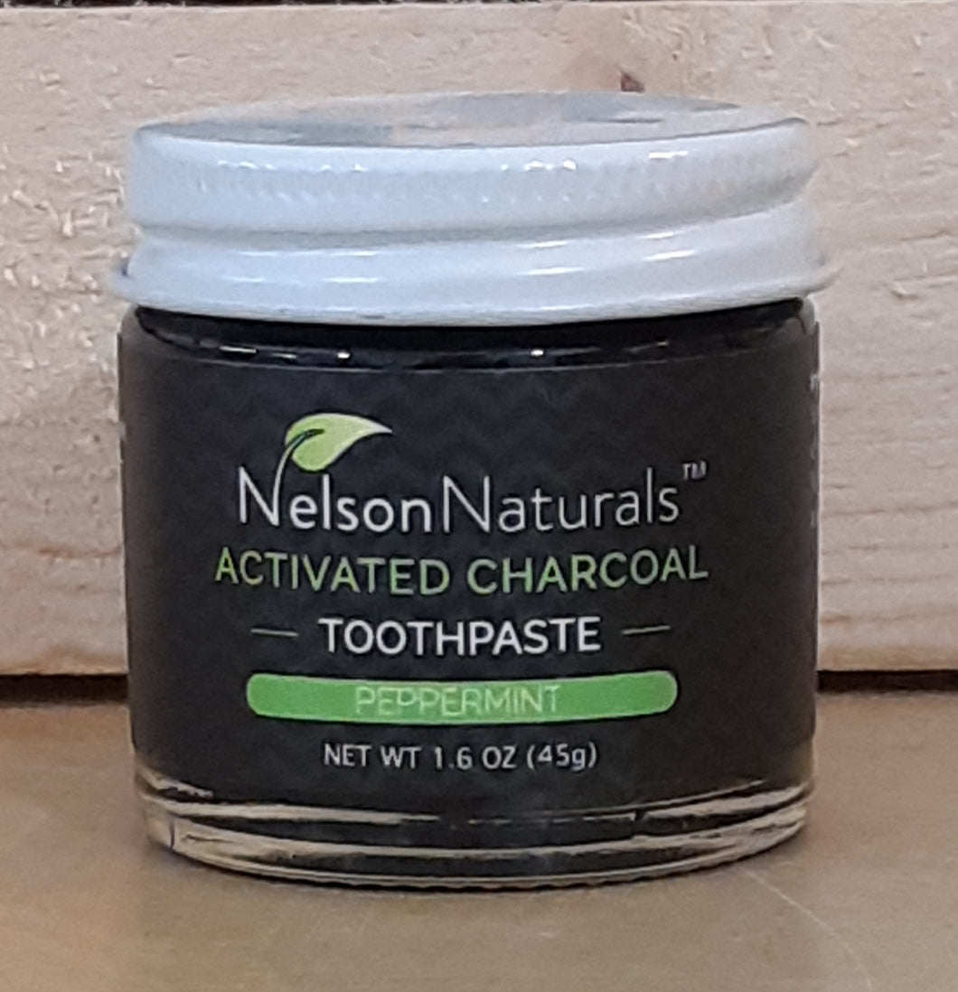Charcoal peppermint toothpaste