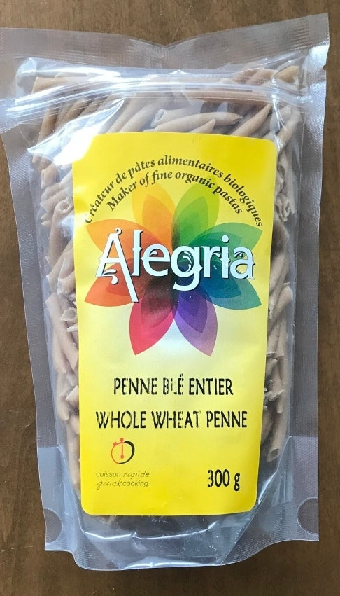 Organic Whole Wheat Penne 300g