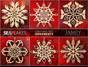 Sea flakes  & Home A Lot Christmas Orgnaments