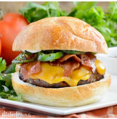 Jalpeno Bacon Burger - Serves 4