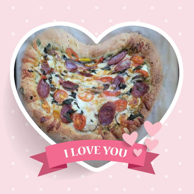 Heart Shaped Pizza- Take & Bake
